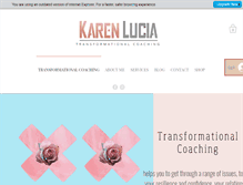 Tablet Screenshot of karenlucia.com